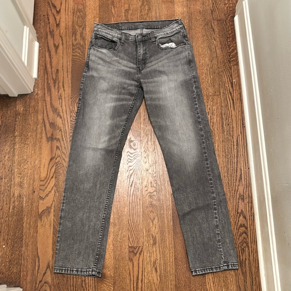 Levi’s 502 Grey/Black Jeans 32x34 Like New Condition